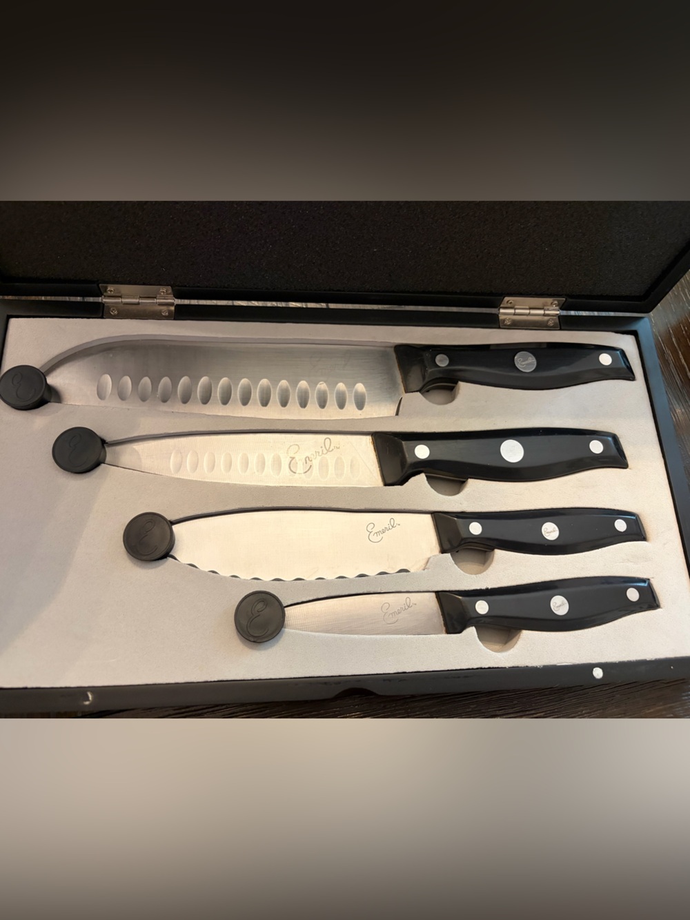 Emeril 4-Piece Kitchen Knife Set - Black